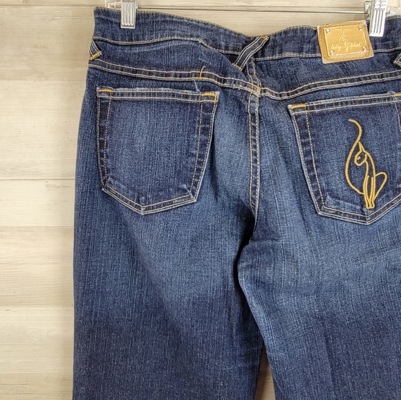 Y2K Baby Phat Authentic Flare Leg Jeans Women's Size 9 USA Made - Picture 9 of 16